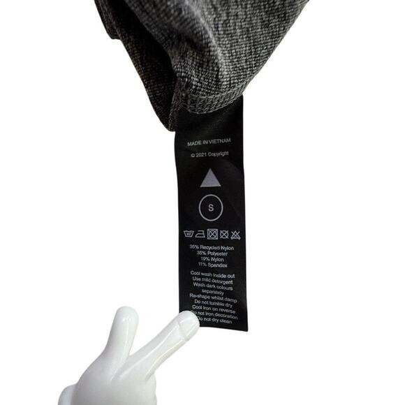 Vitality Formation Seamless Leggings Heather Gray Ribbed High Rise Sculpt Sz S - Picture 5 of 11